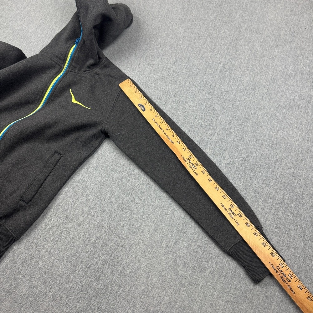 Hoka One One Hoodie Womens Medium Gray Pullover Sweatshirt Fleece Training Gym - Picture 7 of 12